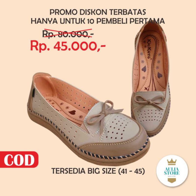 sepatu wanita kickers big size jumbo murah new alisa 05