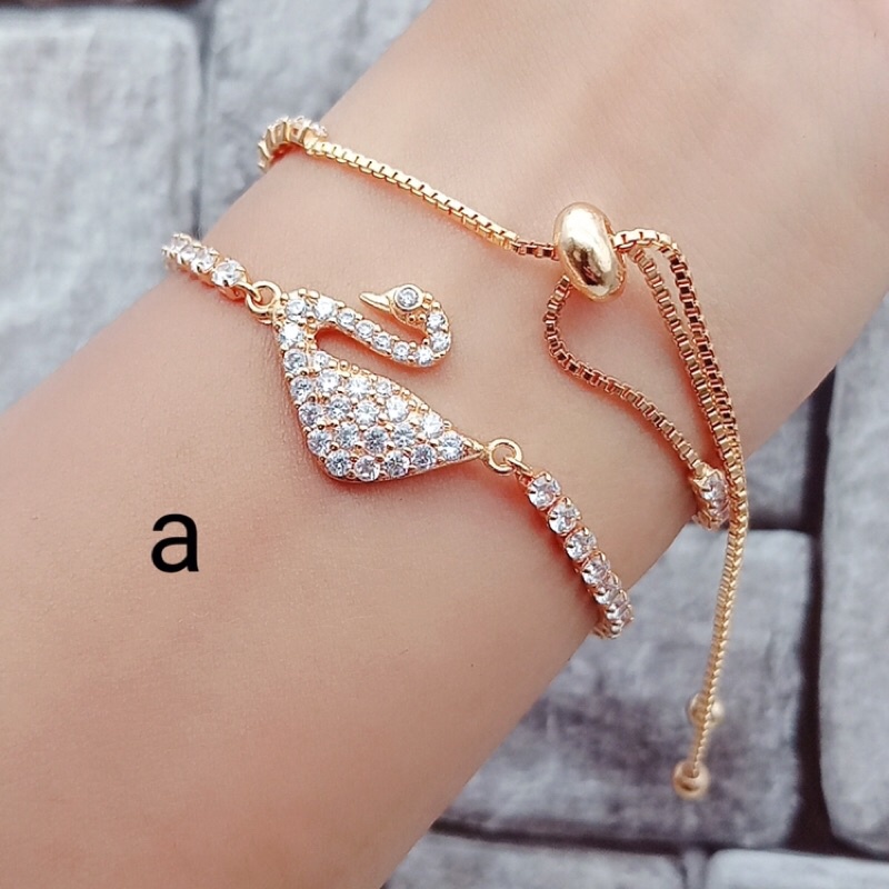 Gelang serut angsa mata zirkon xuping baru