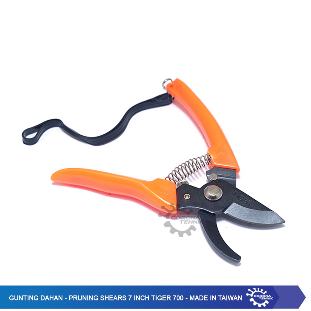 Gunting Dahan - Pruning Shears 7 Inch Tiger 700 - Made In Taiwan