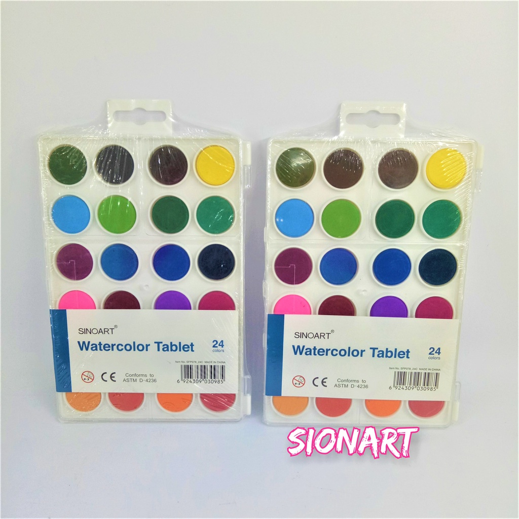 

WATERCOLOR TABLET SINOART SET 24COLOR