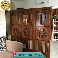 partisi minimalis jati, penyekat ruangan minimalis, mebel jepara, furniture