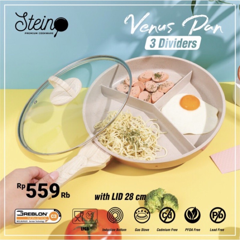 STEIN Cookware Venus Pan / STEIN Panci Penggorengan