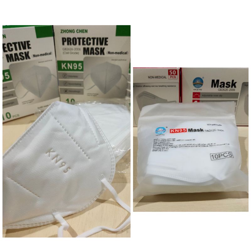 masker KN95 protective mask 1 box isi 10pcs putih