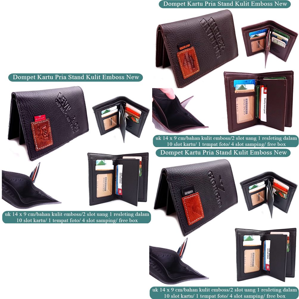 Dompet kulit  Pria Bovis Stand New