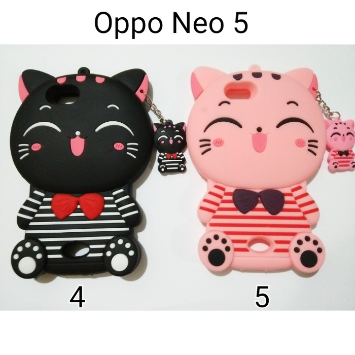 Case Lucky Cat Oppo Neo 5 Silicon Case Oppo Neo5 A31t Karakter
