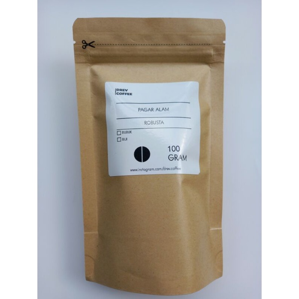 

kopi pagar alam sumatra selatan drev coffee 100gr