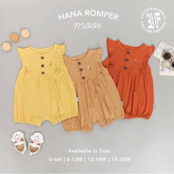 MOOI HANA ROMPER ROMPER BAYI JUMPSUIT FASHION ANAK BAYI PEREMPUAN 0-24 BULAN-2