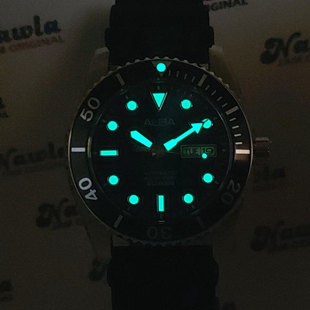 Alba Automatic AL4299X1 Blue Dial 20 Bar - Jam Tangan Pria AL4299