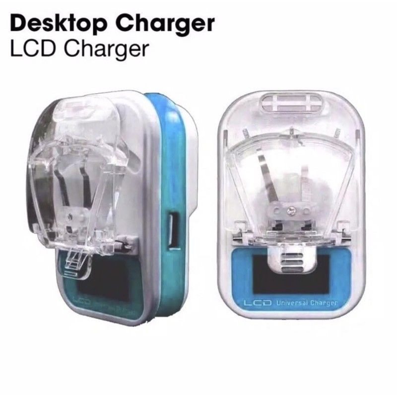 DESKTOP CHARGER LCD + USB UNIVERSAL CHARGER