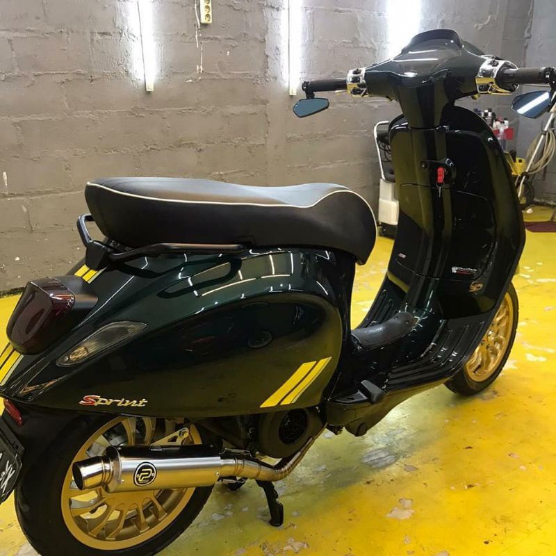 knalpot pekajaman vespa matic stainless original racing jogja