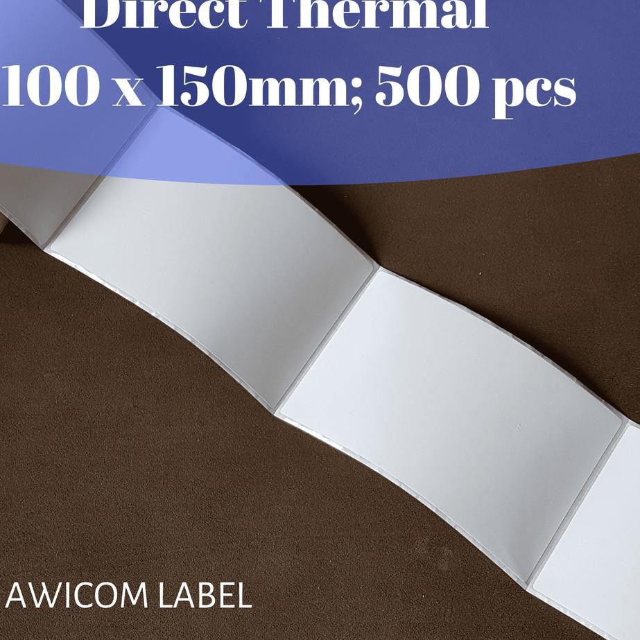 

TERMURAH Label Barcode Direct Thermal 100 X 150 mm 100x150 4x6" isi 500pcs ukuran A6 META2