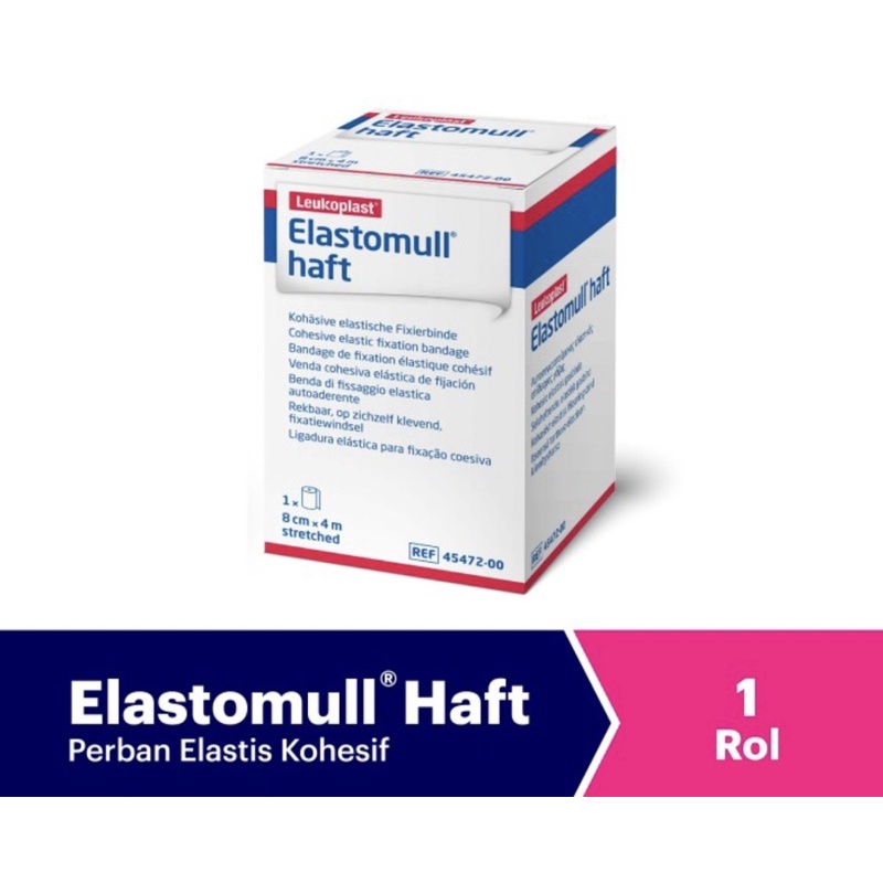 Elastomull haft leukoplast ( pembalut luka perban elastis )