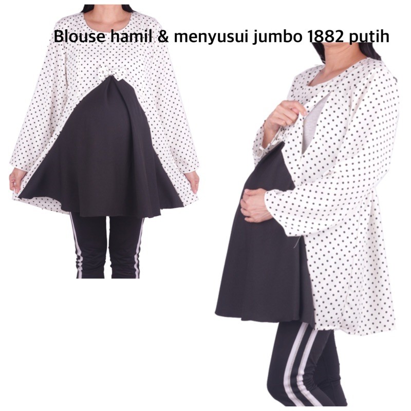 Blouse Hamil dan menyusui jumbo size 1882