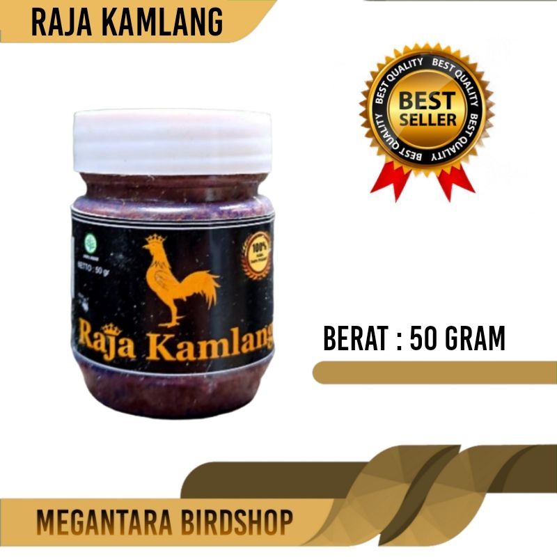 raja kamlang jamu herbal untuk ayam aduan kamlang jago 50 gram