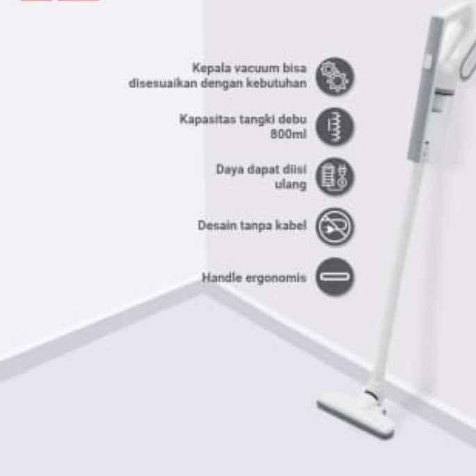 Vacum Cleaner Penghisap Debu Cordless Putih