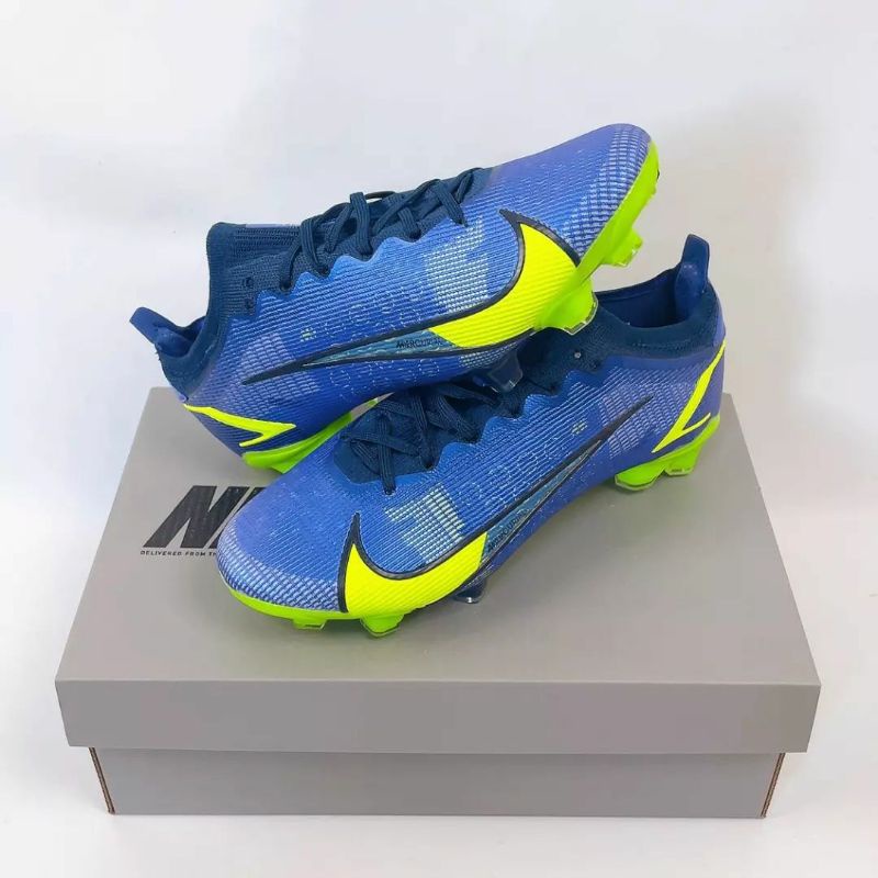 Sepatu Bola Nike Mercurial 14 Vapor14 Sapphire Volt Blue Void Recharge FG