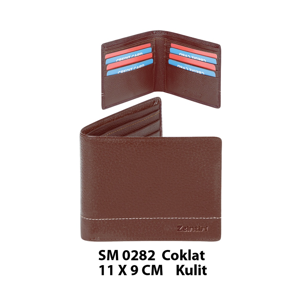 Zeintin - Dompet Pria Kulit Dompet Lipat Dompet Pria Dompet Koin Dompet Hitam Dompet Polos 100% Kulit Asli SM