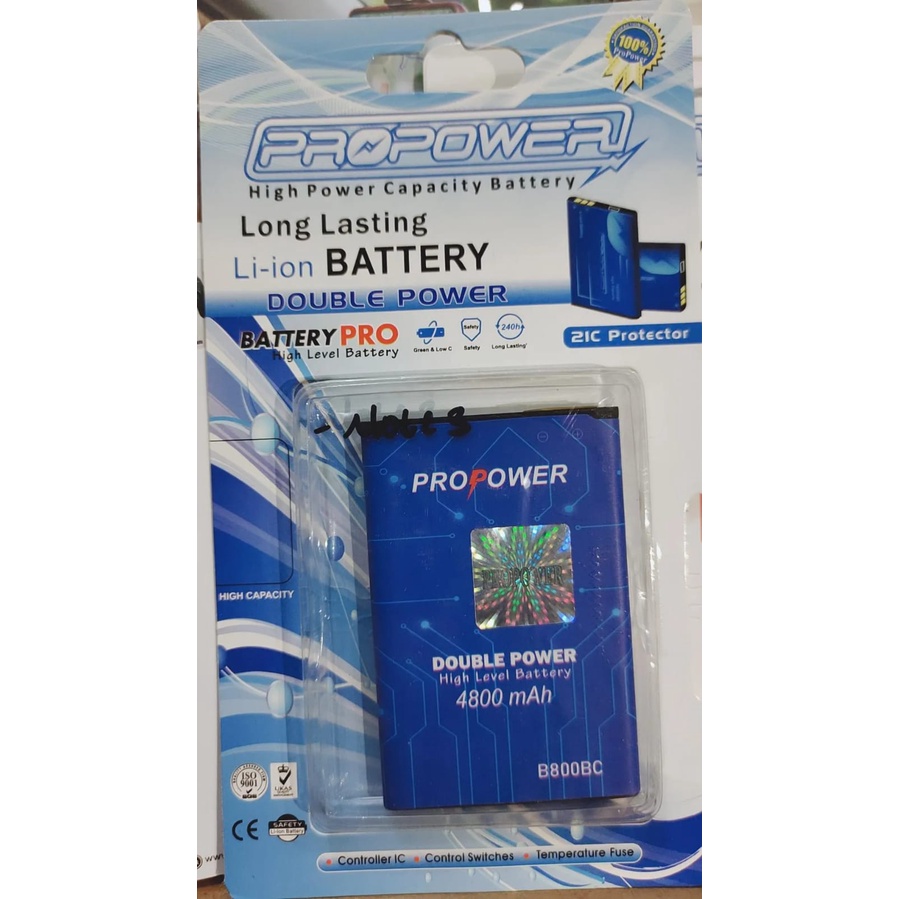 PRO POWER BATTERY BATRE SAMSUNG NOTE 3 4800 MAH BATRE DOBEL POWER SAMSUNG BATTERY