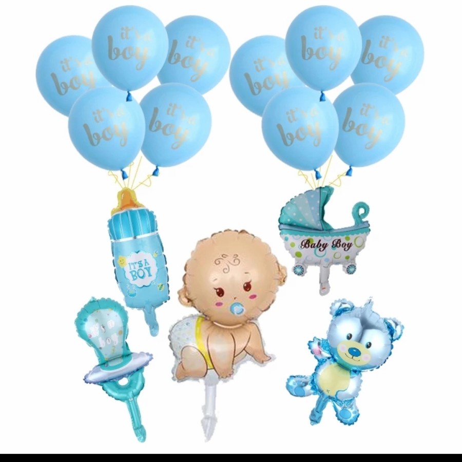 baby gender reveal balloon balon girl and boy