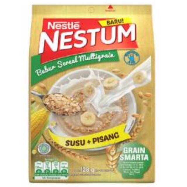 Nestle Nestum Sereal Susu + Pisang 128gr (4 sachet x @32gr)