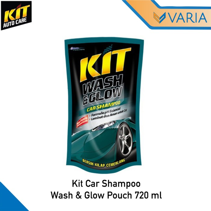 Kit Car Shampoo Wash &amp; Glow Refill Pouch 720 ml Cuci Motor Mobil