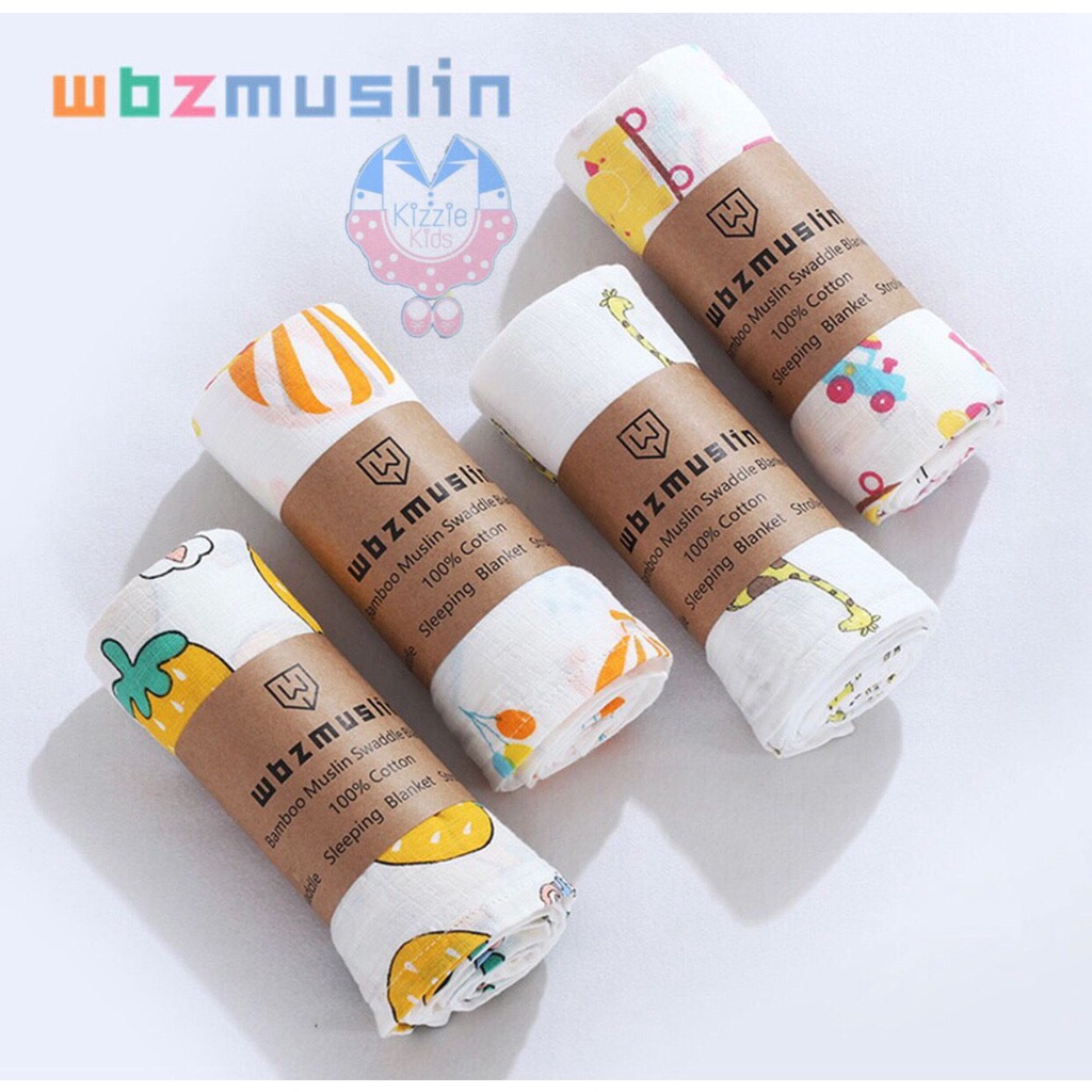 Muslin Swaddle/Bedong Baby/ Selimut Bayi