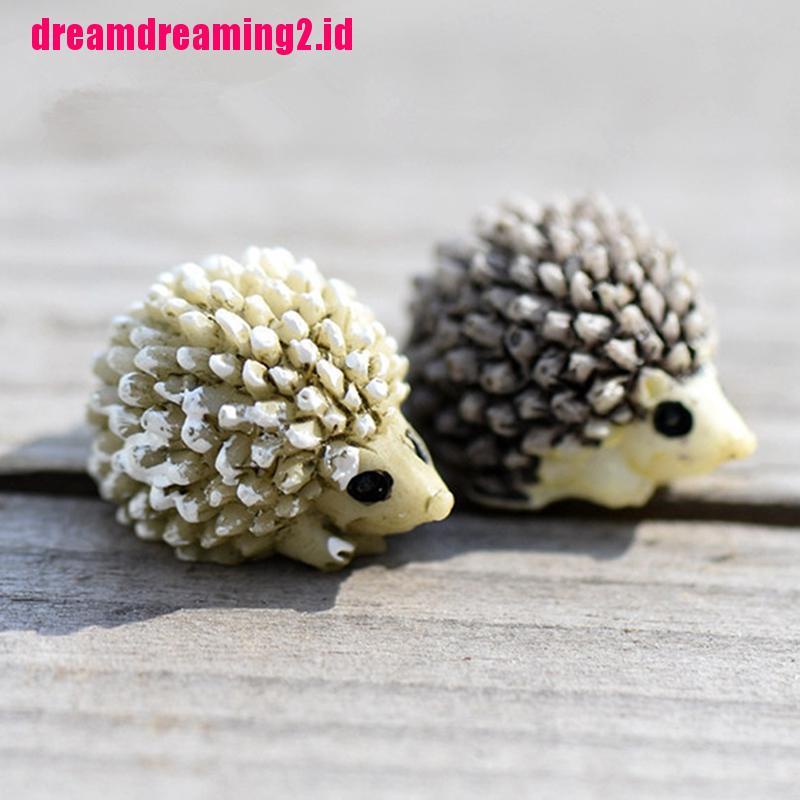 （✔✔❤Miniatur Landak Mini Bahan Resin Untuk Dekorasi Taman