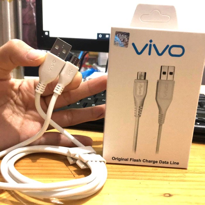 kabel data vivo 2A fast charging mirco usb original x60 / v5 / v9 / v17 / y71 / y81 / y91 / z1 pro / s1 y93 /y53 / v11 / v7 / v20 / y1s / y51