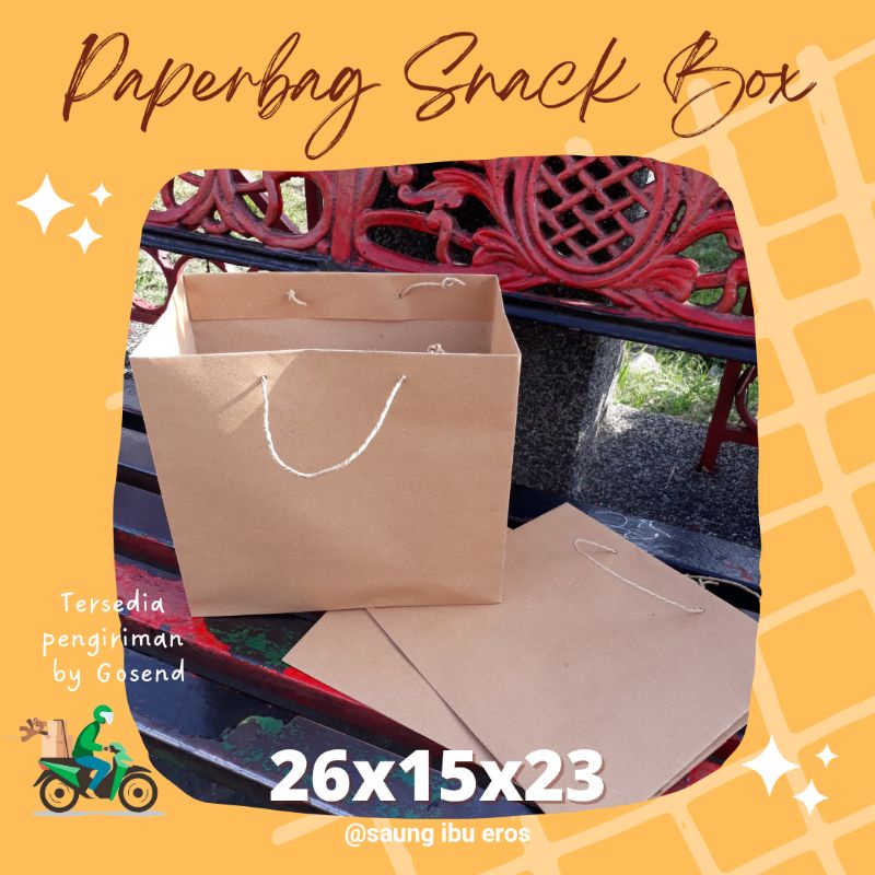 

PaperBag Snack Box 26x15x23