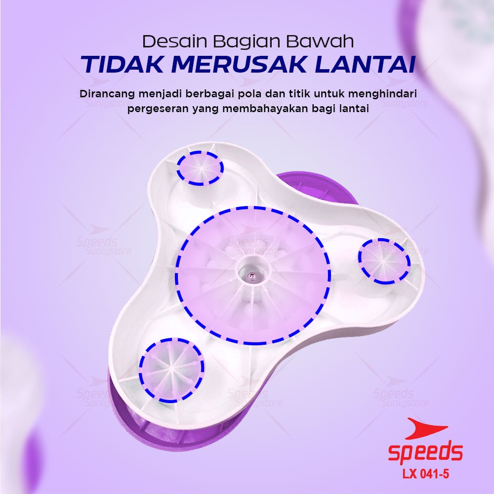 SPEEDS Waist Twisting Kaki Olahraga Rumah Portabel Fitness Pelangsing Perut Paha Pinggul Waist Twisting Terpisah 041-5-4