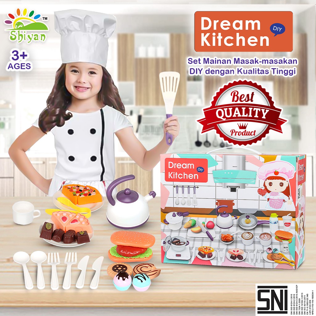 [Shiyan] dream kitchen set toys / mainan masak masakan / mainan dapur anak anak SNI