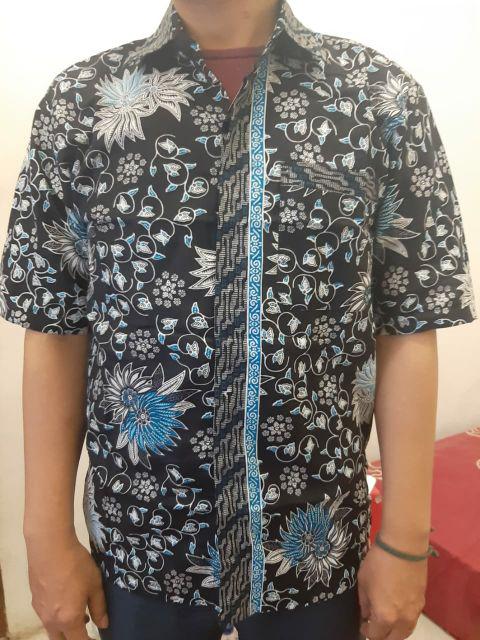 Diskon Bswart Batik Hrb026 Kenongo Hem Pendek Padi Pekalongan M L Xl Batik Pria Murah Modern Grosi