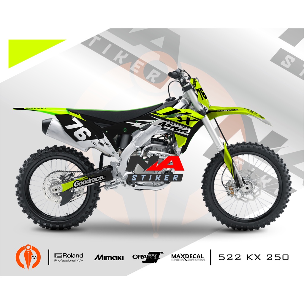 decal kx250 stiker kx250f fullbody glosy/doff
