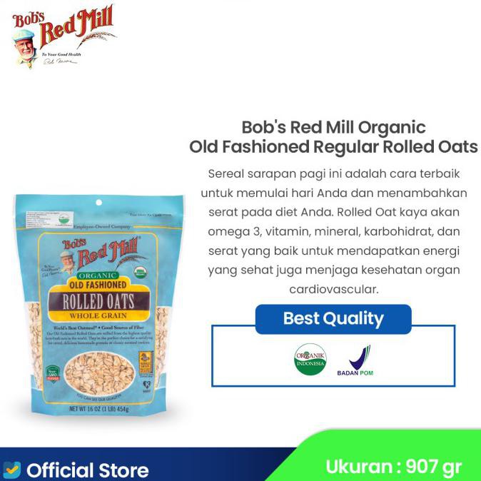 

Sale Bob's Red Mill Organic Old Fashioned Regular Rolled Oats 907 gr