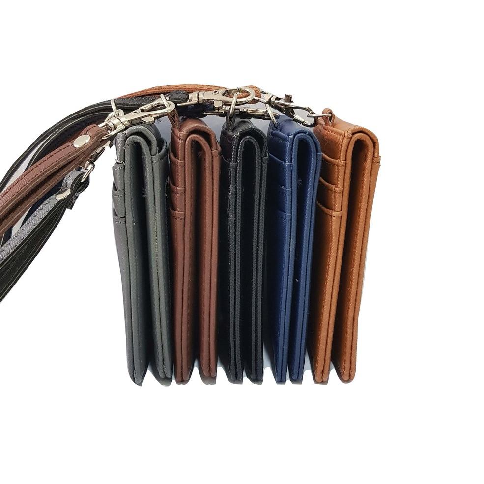 

[KODE BARANG F7139] Lanyard Kulit Magnet ID Card Holder Magnet Name Tag Kulit Berkualitas PU Leathe