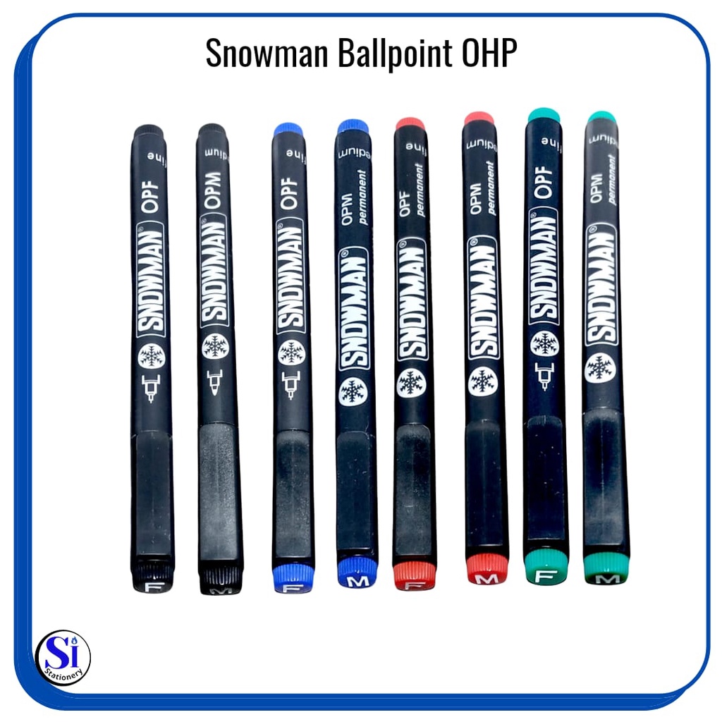 

Spidol Snowman Permanent/Permanent Marker Snowman OHP Fine Dan Medium