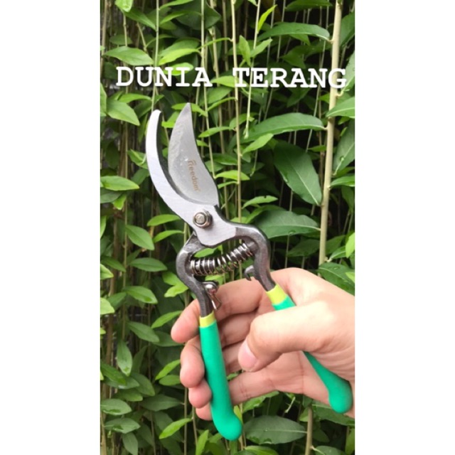 Gunting Dahan FREEDOM 8in / Gunting Tanaman Bunga Ranting Daun / Pruner Shears 8&quot; STV-296 (Garden)