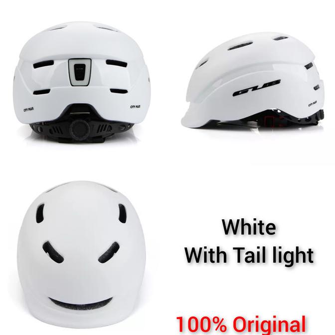 Gub City Plus Helm Helmet Tail Light Lampu Belakang Sepeda Lipat Pro