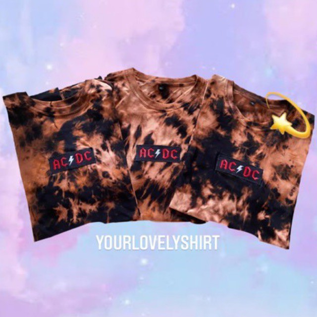 TIE DYE SHIRT ACDC BORDIR
