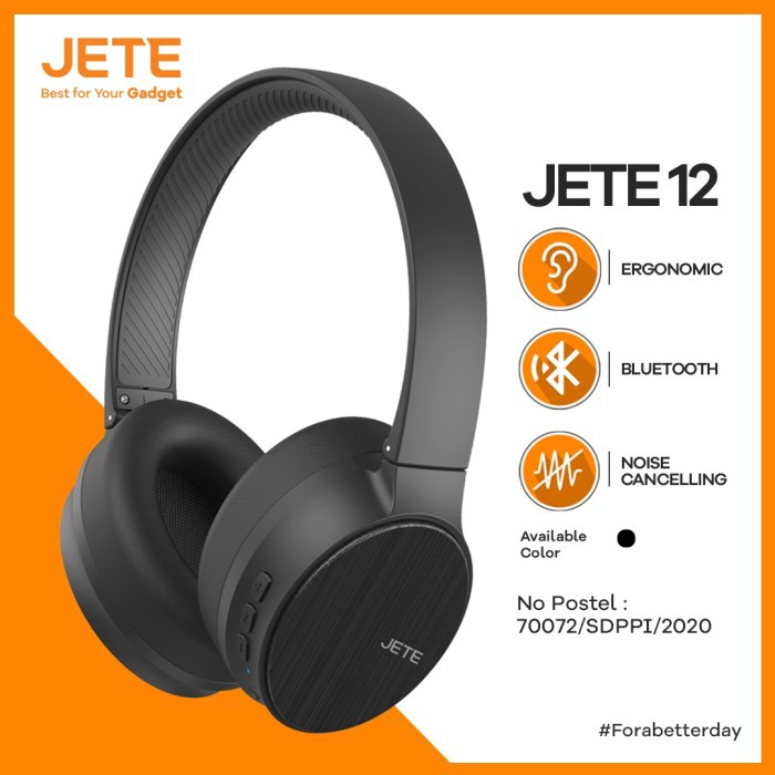 HEADSET BLUETOOTH JETE-12 | WITH NOISE CANCELING