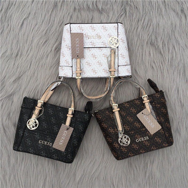 Guess Delaney Motif Mini Tote Bag ORIGINAL / Guess Original / Tas Guess Original / Totebag Guess