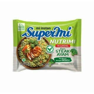 Jual Supermi Nutrimi Mie Instant Goreng Rasa Brokoli Steak Ayam