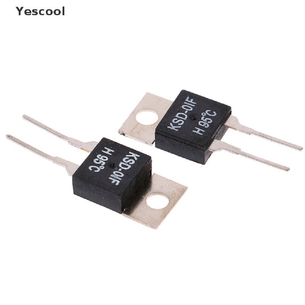 Yescool KSD-01F 95 Degc 2Pcs Saklar Sensor Termostat Suhu