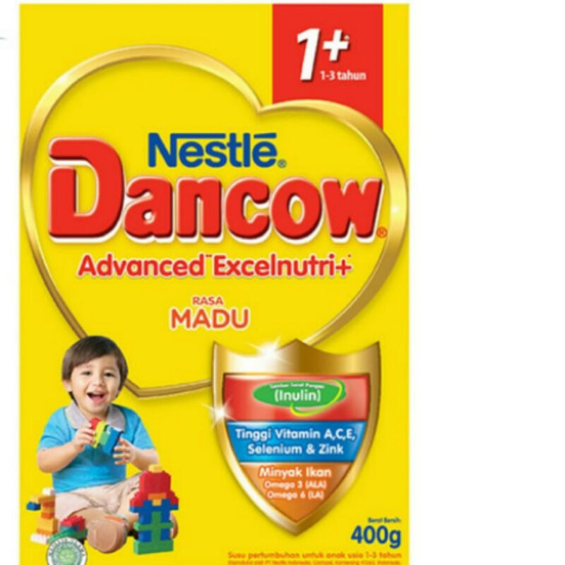 DANCOW 1 Plus Susu Formula 1-3 Tahun Madu / Coklat / Vanilla Box 400 Gr / 400Gr