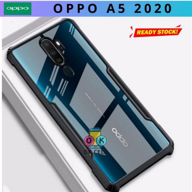 Case OPPO A5 2020 Softcase Armor Bumper - Soft Case A9 2020 Casing Silicon TPU Transparan Premium