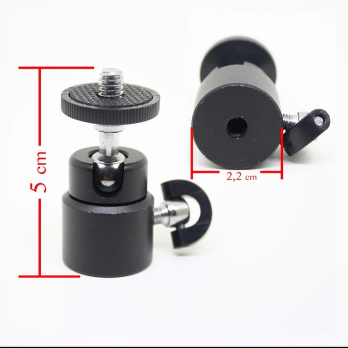 Unik Mini Ballhead black Terlaris