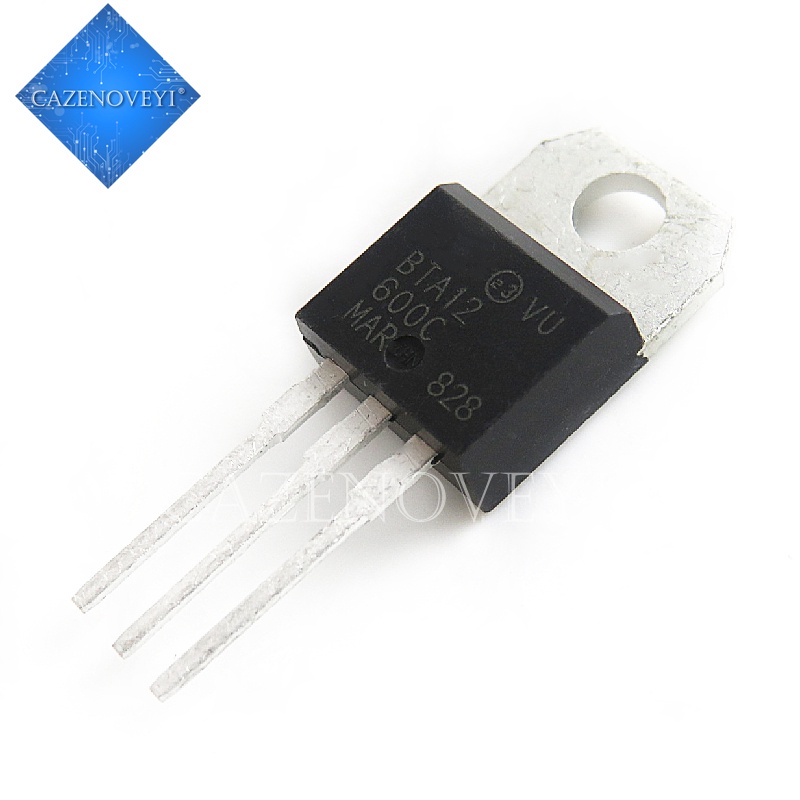 10pcs Ic Bta12-600C Bta12-600 Bta12 To-220 12a 600v