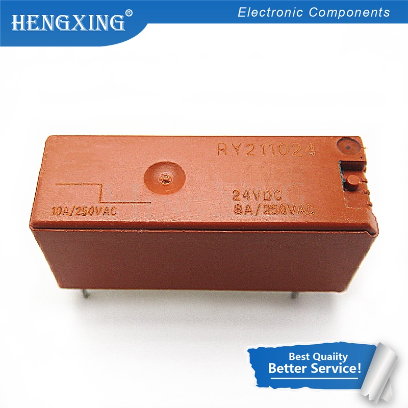 10pcs / Set Buku RY211024 211024 Relay 8A 24V DIP-5