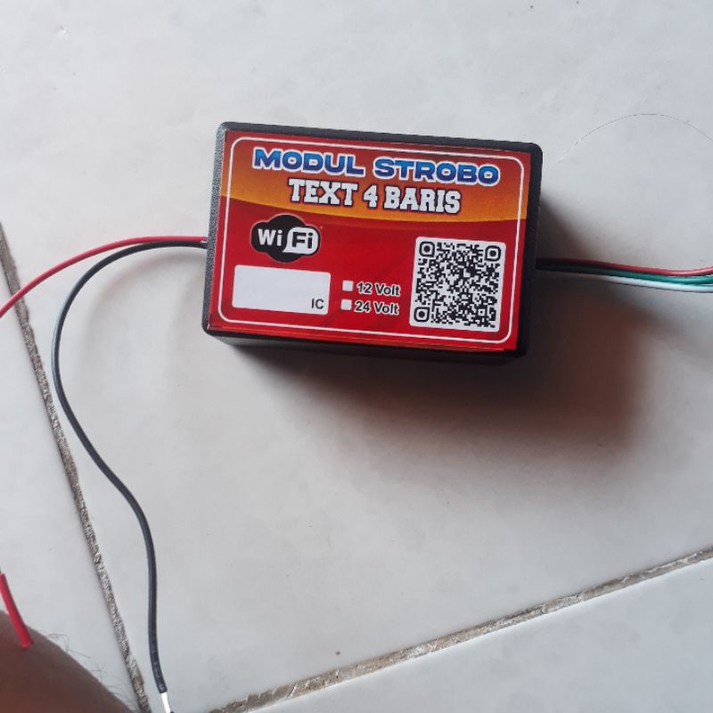 MODUL STROBO TEXT 4BARIS WIFI WAVE