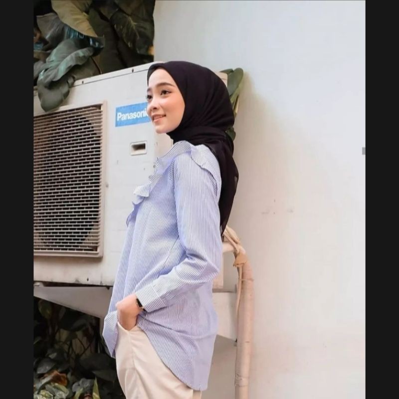 LALA SHIRT/motif belang/atasan termurah/kemeja lucu/allsize